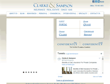 Tablet Screenshot of clarkeandsampson.com